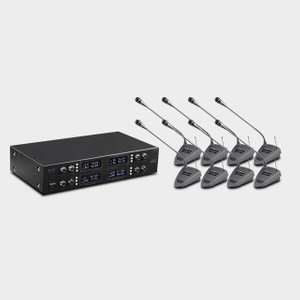 8CH UHF Wireless Conference Microphone System