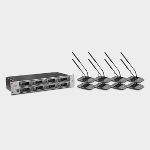 8CH UHF Wireless Conference Microphone System 