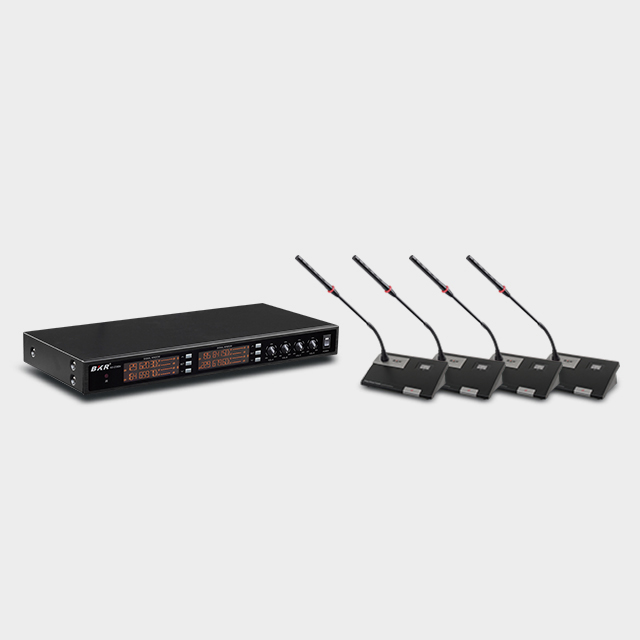 4CH UHF Wireless Conference Microphone System 